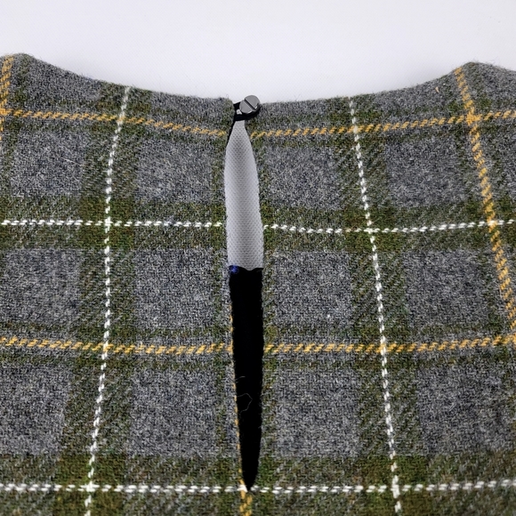 Banana Republic Wool Blend Green Plaid top short sleeve size small - Picture 12 of 12